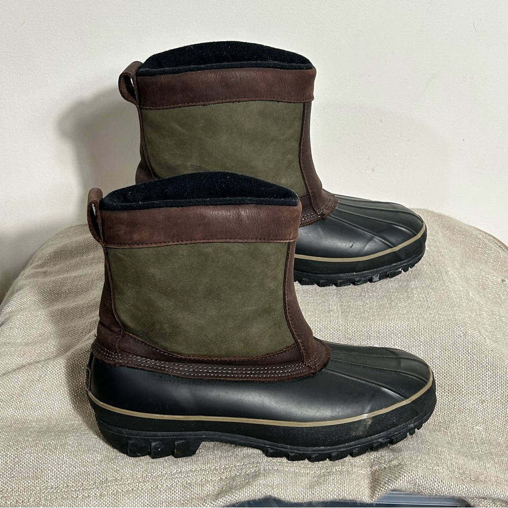 REI Olive Green and Brown Waterproof Winter Boots
